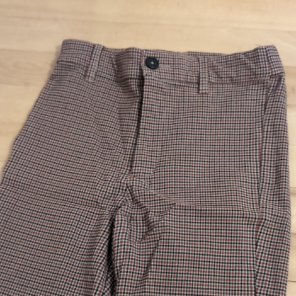 Garage Houndstooth Pants in Brown and Black